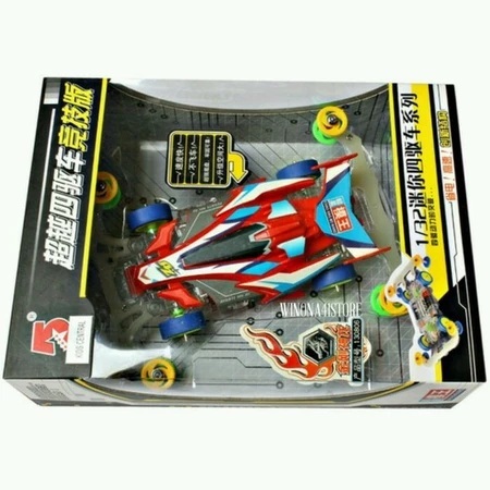 Tamiya Aoda Mobil Mini 4WD Aoda Original sasis bening transparan