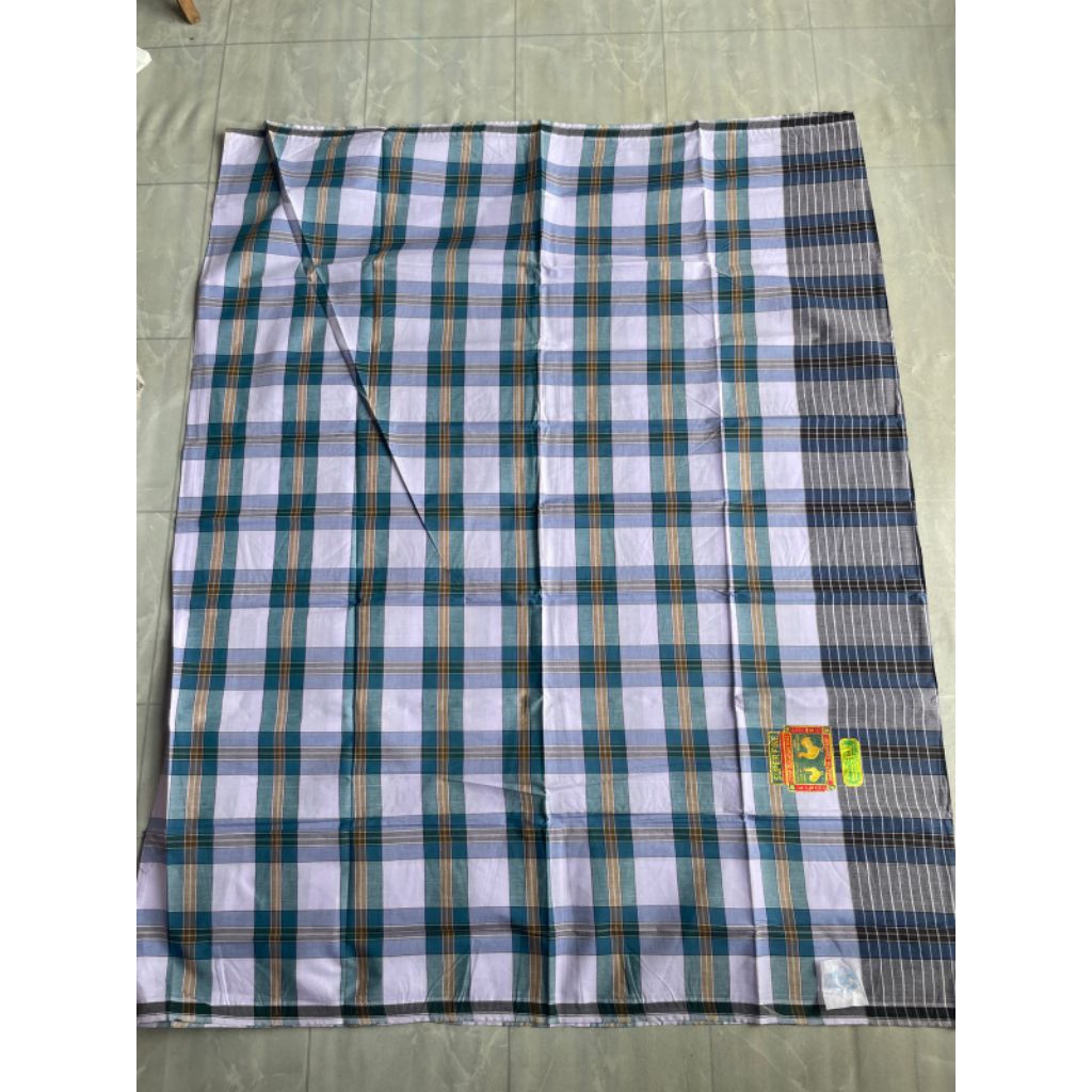 SARUNG CAP AYAM 2 PUTIH ORI made in india TERLENGKAP
