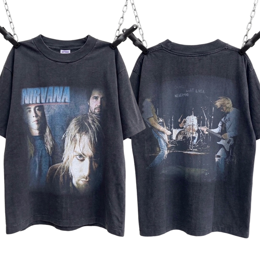 Nirvana Faded Vintage Bootleg Tshirt DEFTEEZZ