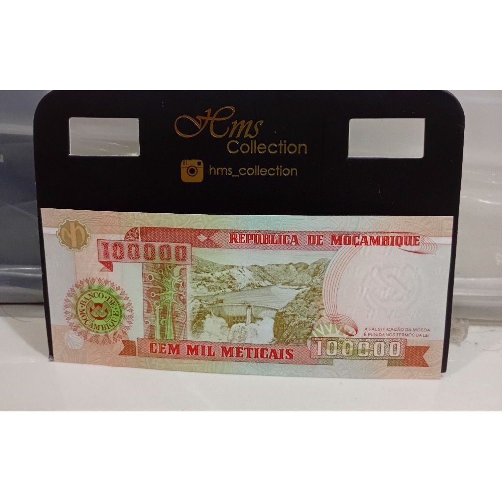 Mozambique 100000meticais UNC untuk koleksi