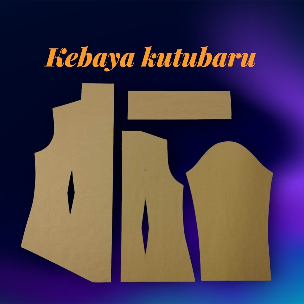 pola kebaya kutubaru dewasa