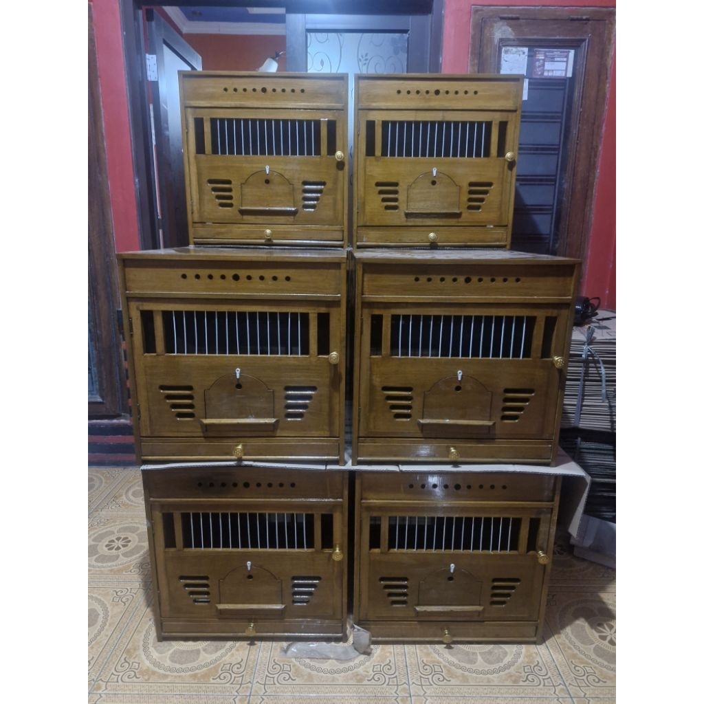 Kandang merpati kandang macan mini sudah di plitur ruji fiber