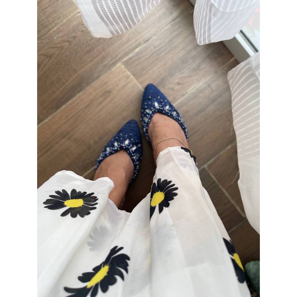 Sepatu Pesta Heels Kaca 5cm Farasha Bigsize / Selop Wanita Pengantin / Wedding Shoes / Heels Pesta
