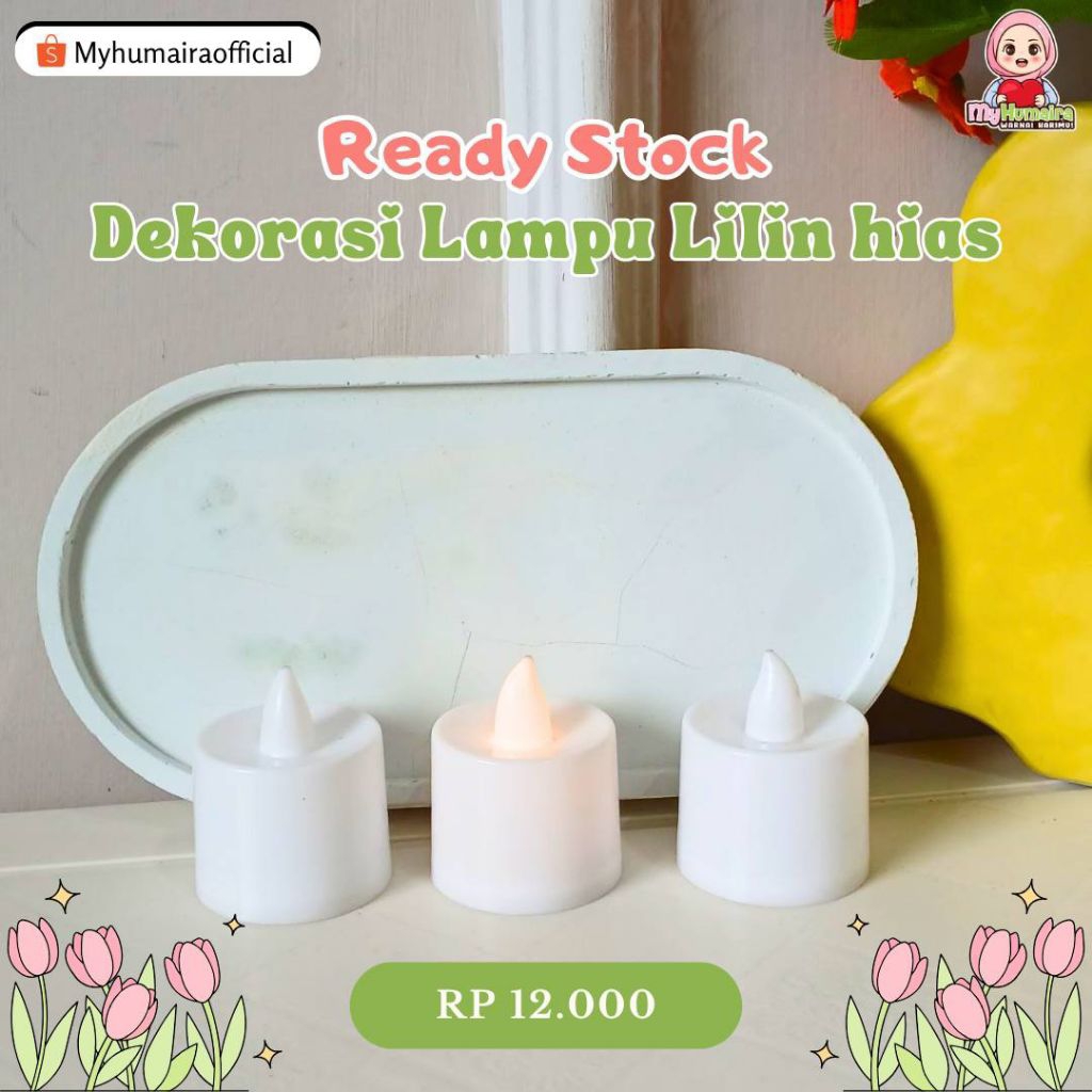 [TENGGARONG] LAMPU LILIN HIAS DEKORASI