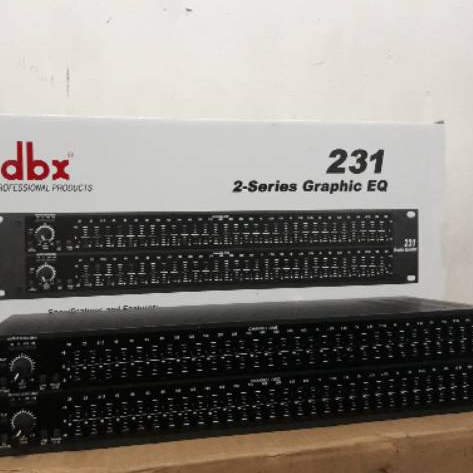 Equalizer DBX 231 Plus Subwoofer | EQ Graphic 2x31 Band Audio Sound System Lapangan Profesional