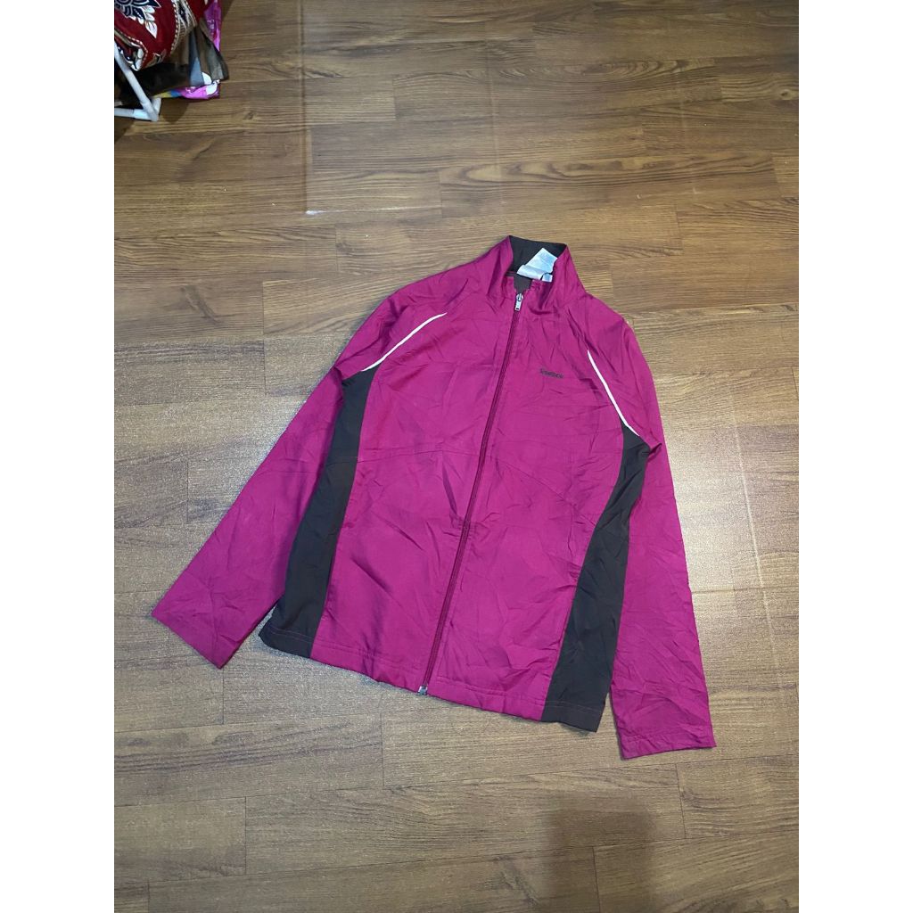 Jaket Tracktop Reebok running parashut mantab
