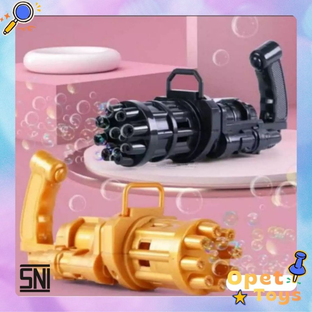 [OT] SNI Mainan Bubble Gun Gatling Gelembung Elektrik / Gatling Gun Mainan Bubble Gun Toys Mainan Bu