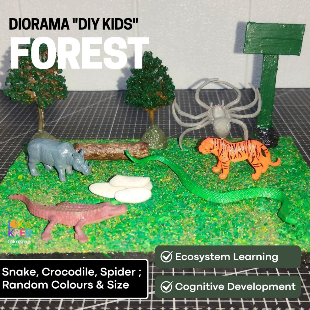 Diorama forest zoo diorama farm diorama ocean  paket diorama tugas sekolah maket diorama hewan hutan