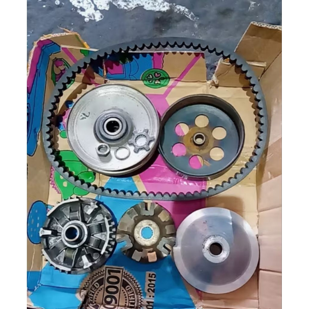 Pully Puli Roler Fullset Komplit V-Balt Cvt Rumah Kampas Ganda Yamaha Mio Soul Fino Karbu Mio Smile 