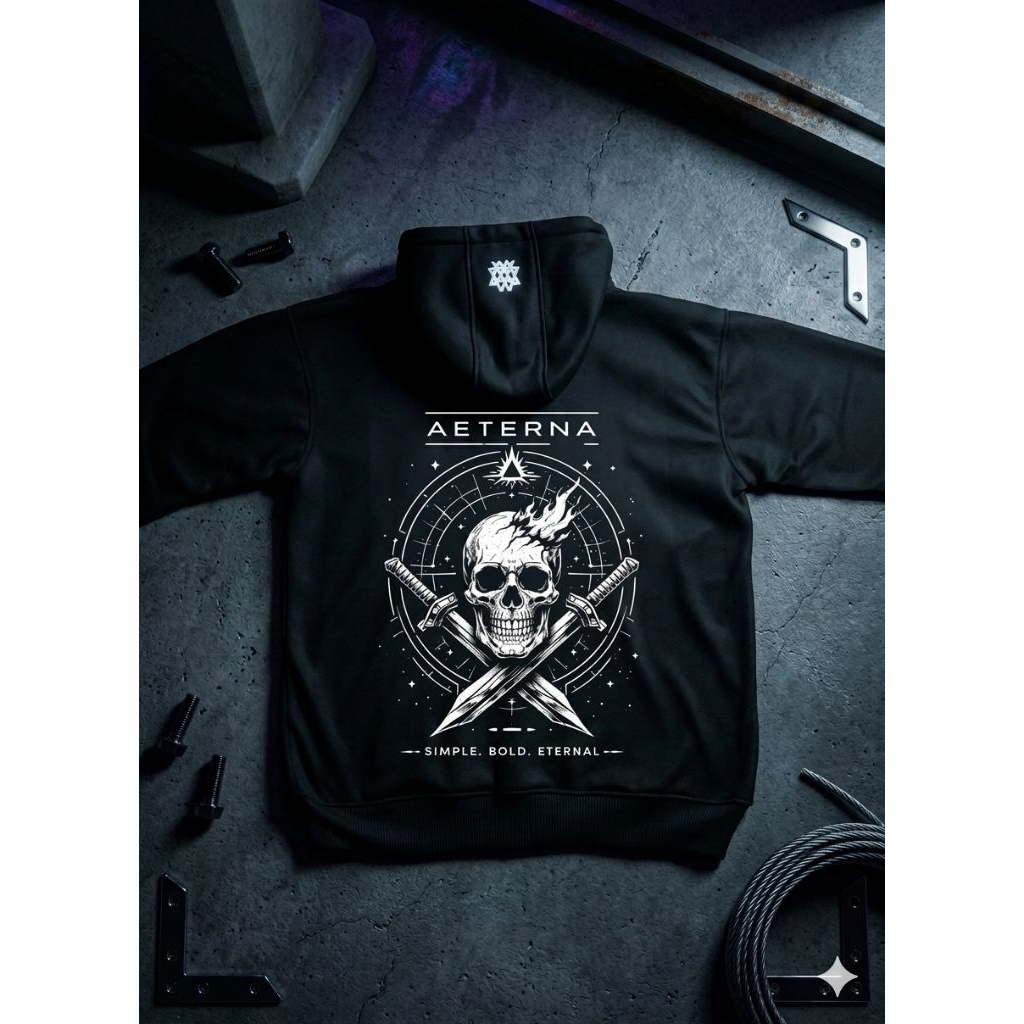 Aeterna - Hodie sweater premium sablon grafis unisex keren pria wanita sweater distro (Deathless)