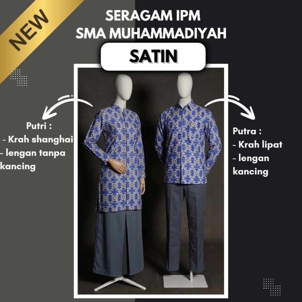 SATIN NEW Batik IPM SMA Muhammadiyah