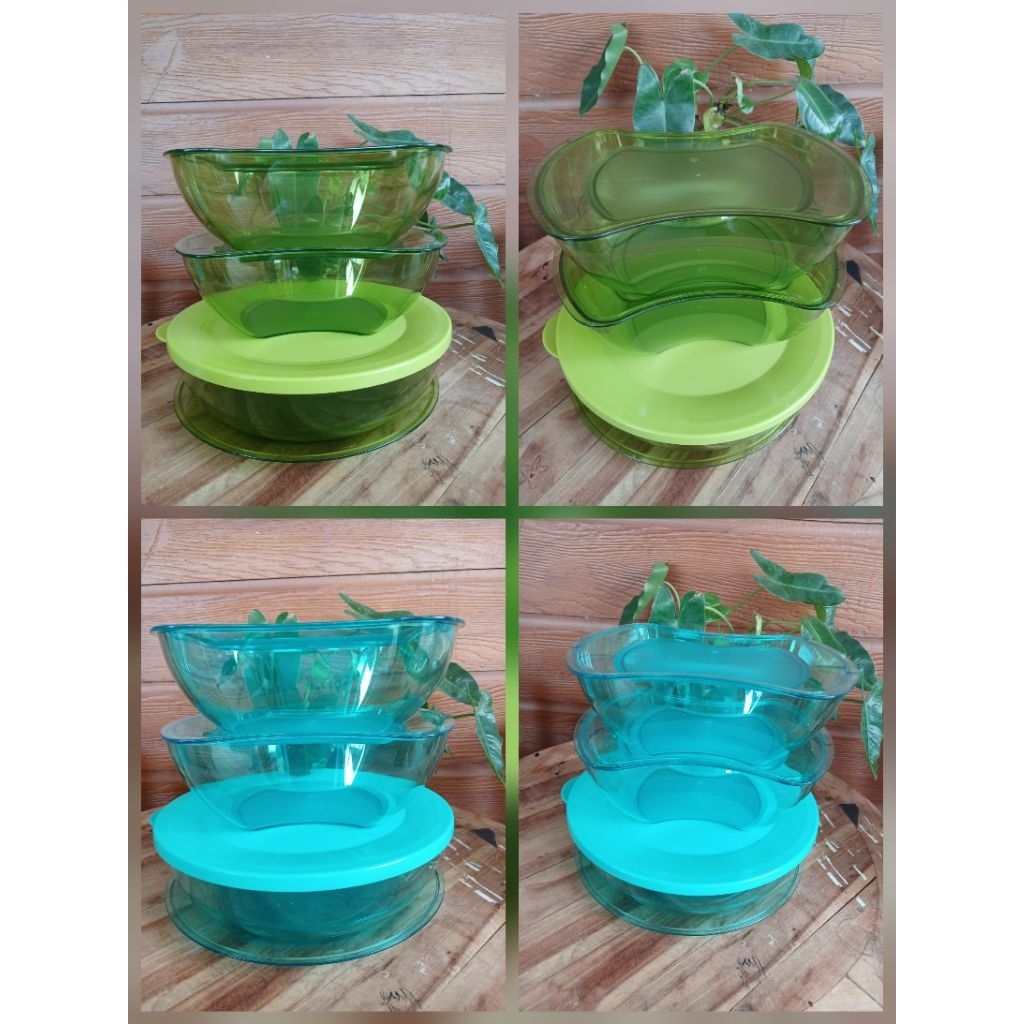 Domino set tupperware / Domino bowl set tupperware / Domino casserole dish tupperware / mangkok crys