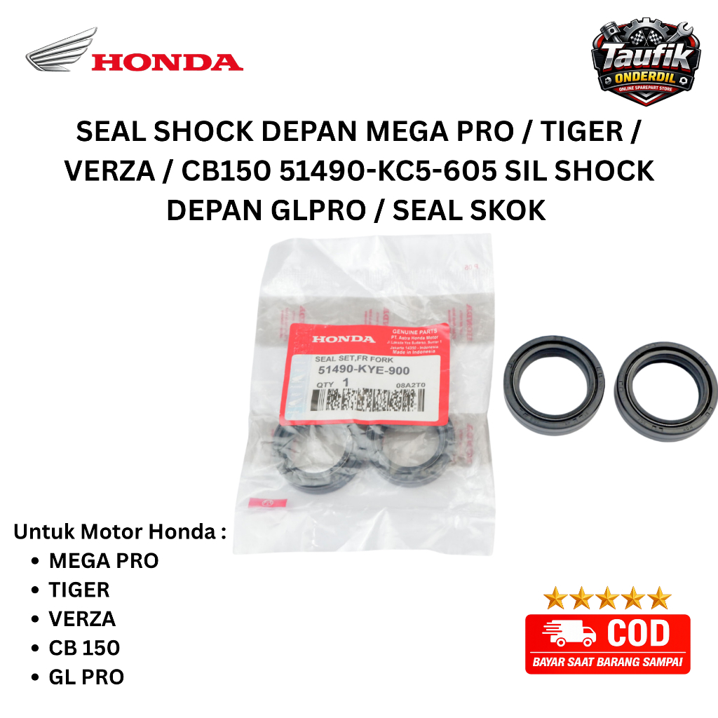 Seal Shock Depan Mega Pro - sil sok depan gl pro - sil sok depan verza ori KC5 ori Taufik onderdil