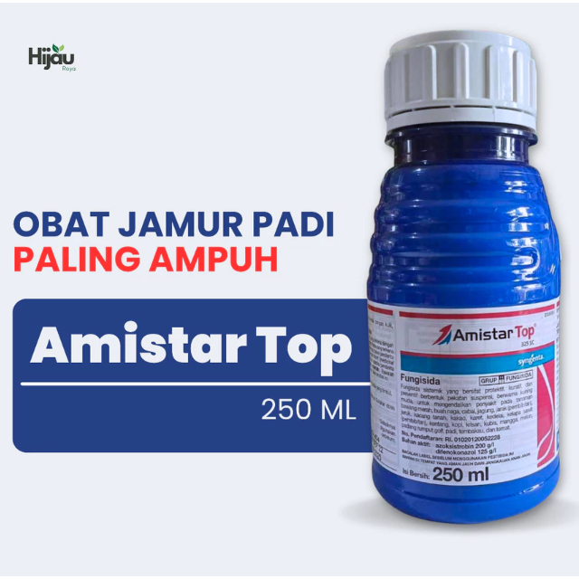 Fungisida Amistartop 325 SC - 250m | Efektif, Praktis, Mudah Digunakan, Obat Jamur Padi Blast Bercak
