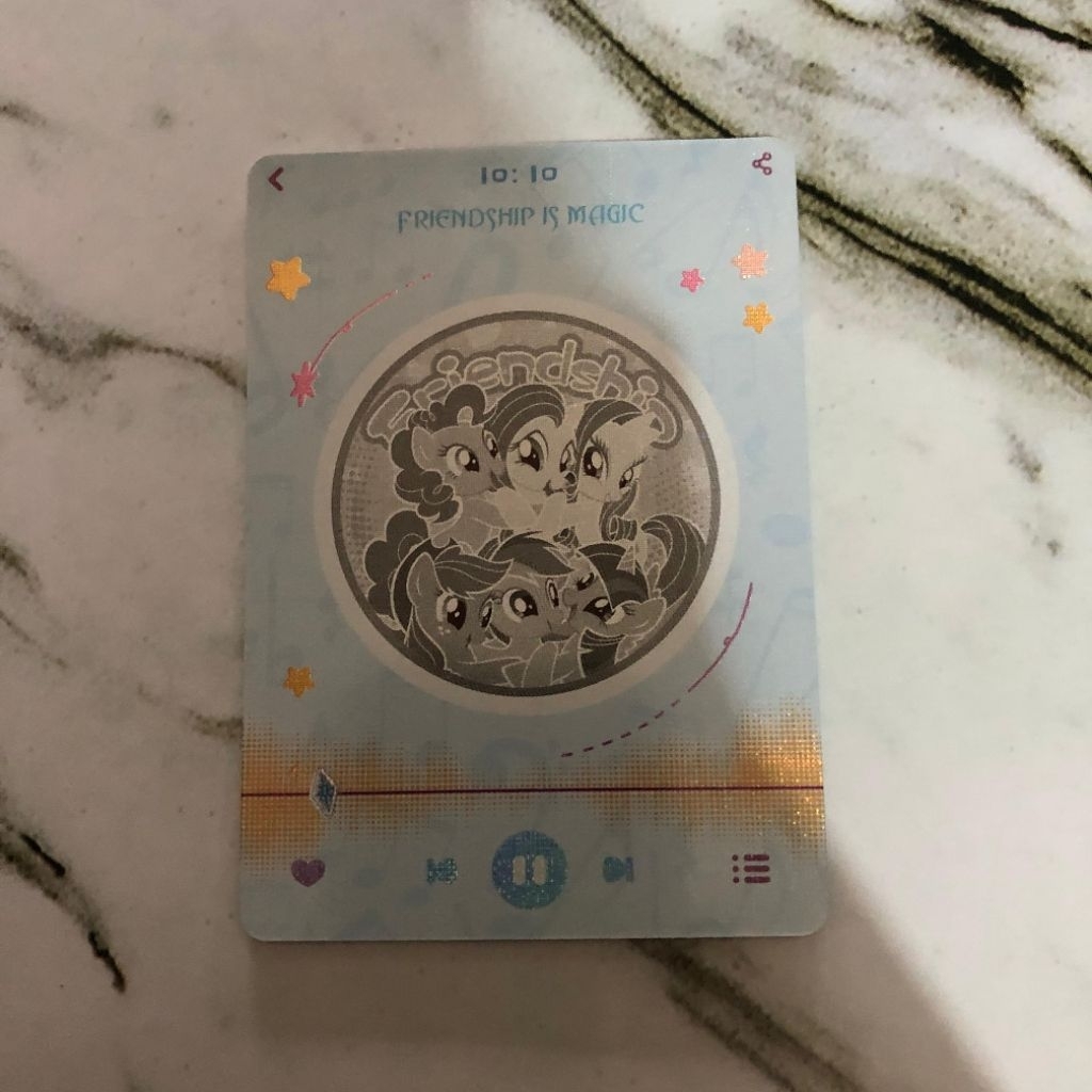 MY LITTLE PONY CARD KAYOU FRIENDSHIP