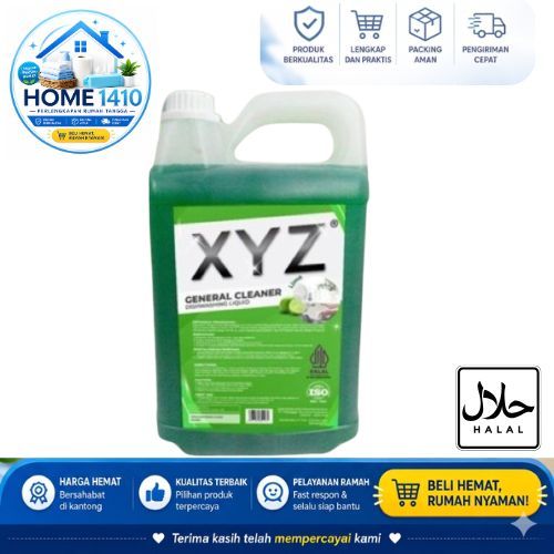 XYZ Sabun Cuci Piring General Cleaner Lime Pembersih Umum 5 Liter