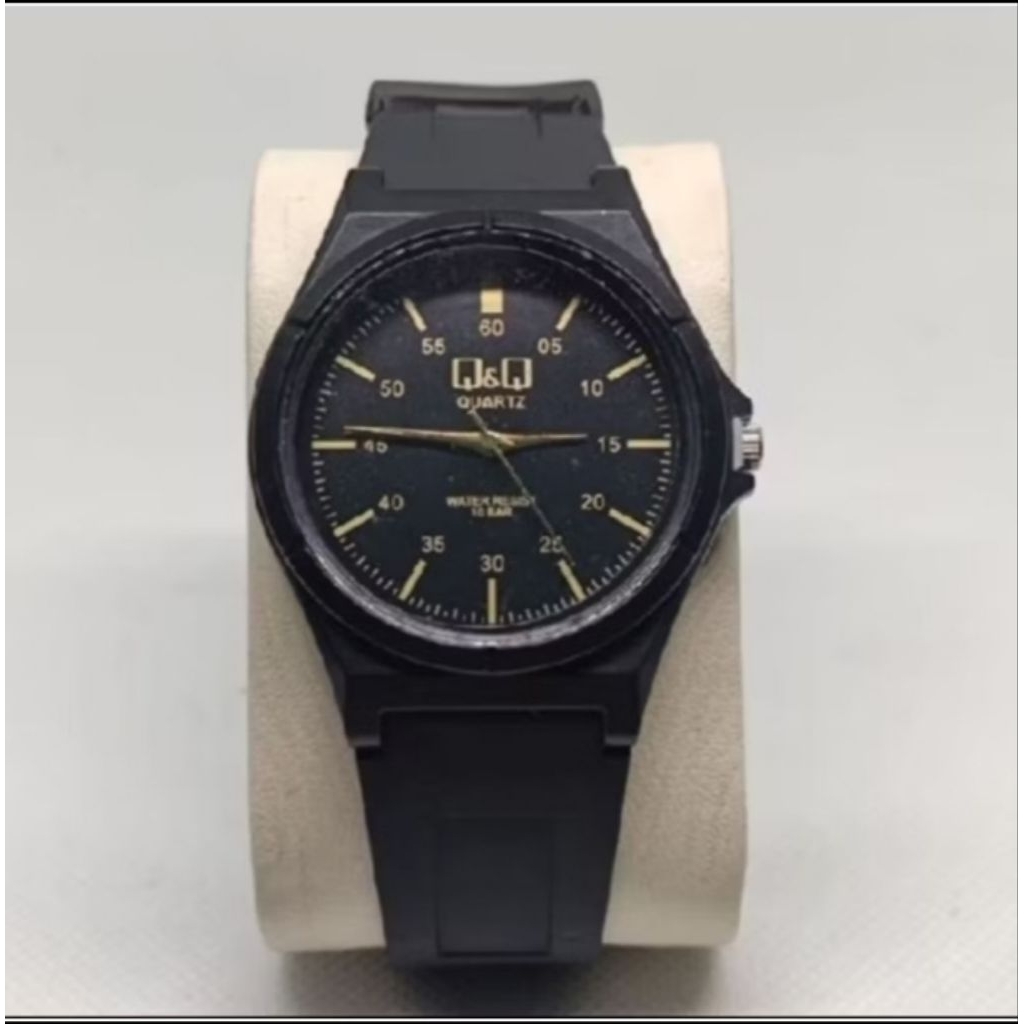 Jam Kasual Pria tali karet Analog Quartz