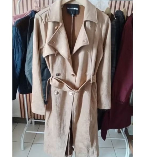 LONG SUEDE COAT LD 94