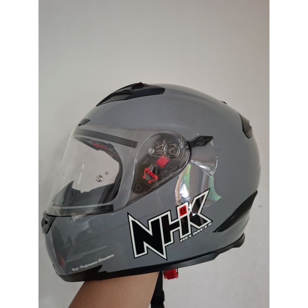 NHK RX9 Full Face Helm Metallic Grey (Second)