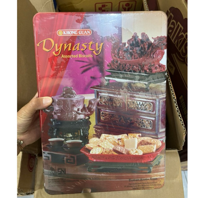 Agen distributor makanan ringan snack hampers lebaran biskuit khong guan kaleng dynasty assorted bis