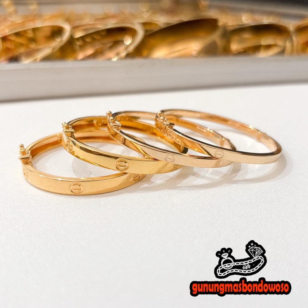 Gelang bangle anak emas asli kadar 300 6k