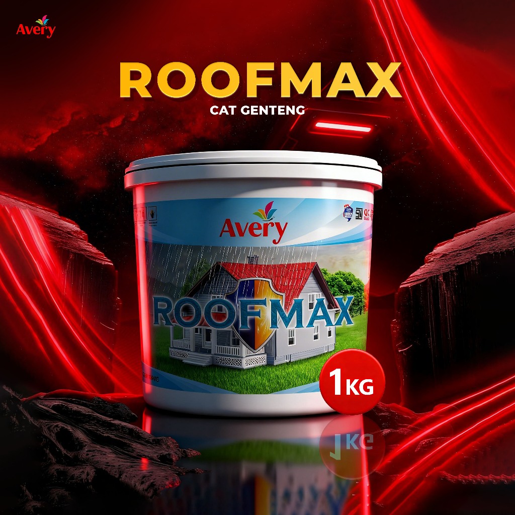 AVERY Cat Genteng Roofmax 1KG Anti Lumut – Pelapis Atap Anti Jamur & Tahan Cuaca