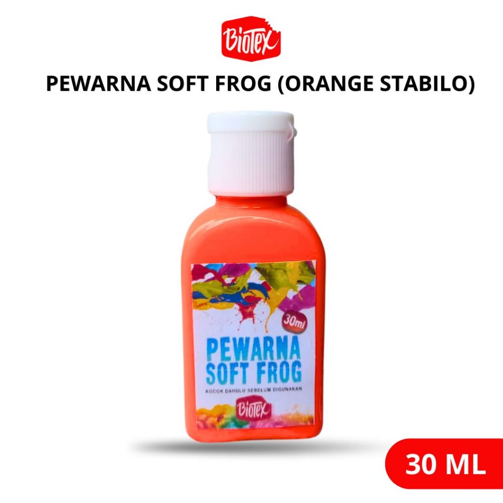Biotex PEWARNA LATEKS 30 ML ORANGE STABILO - Latex Latek Soft Frog Sofrog