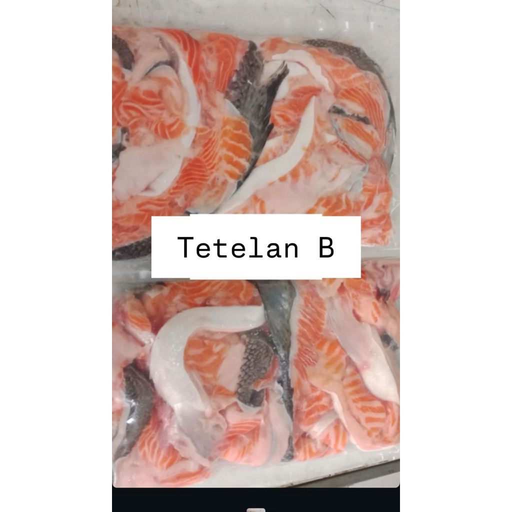 tetelan daging salmon Fresh