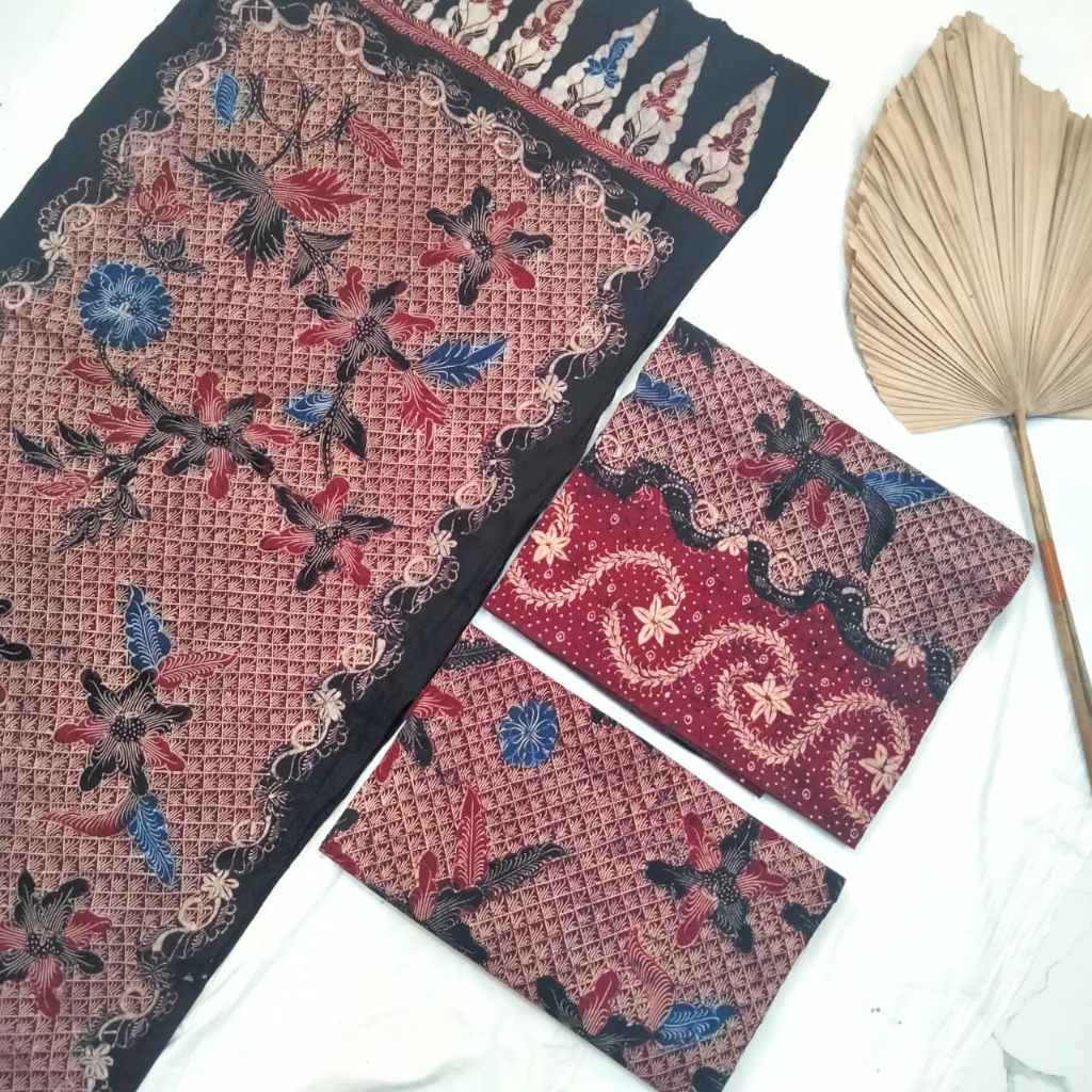 Kain Batik Tulis Sarimbit 1 Set Couple (2 kain 1 scarf) Super Premium Original Handmade Asli Tanjung