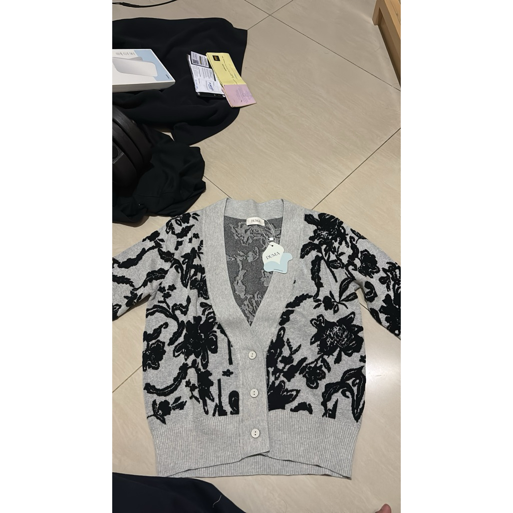 ARIEL CARDIGAN DUMA GREY TAUPE BNWT