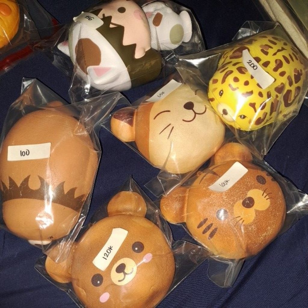 preloved squishy old | squishy cutie creative donut | squishy punimaru animal bun bear | squishy pun