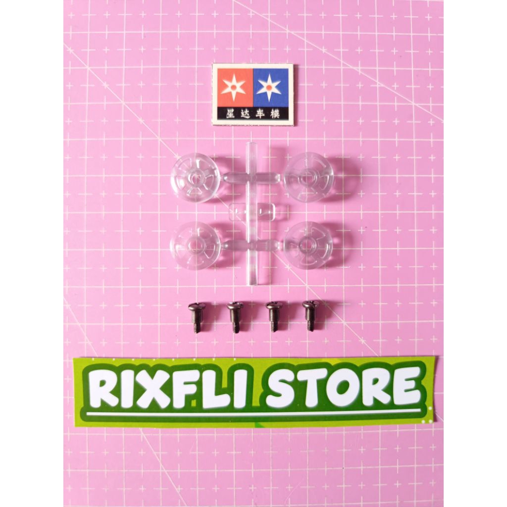 Roller Tamiya KIT DAXING Warna Clear Series BLACK SABER PREMIUM SUPER 2 CHASSIS Part Copotan KIT DAX