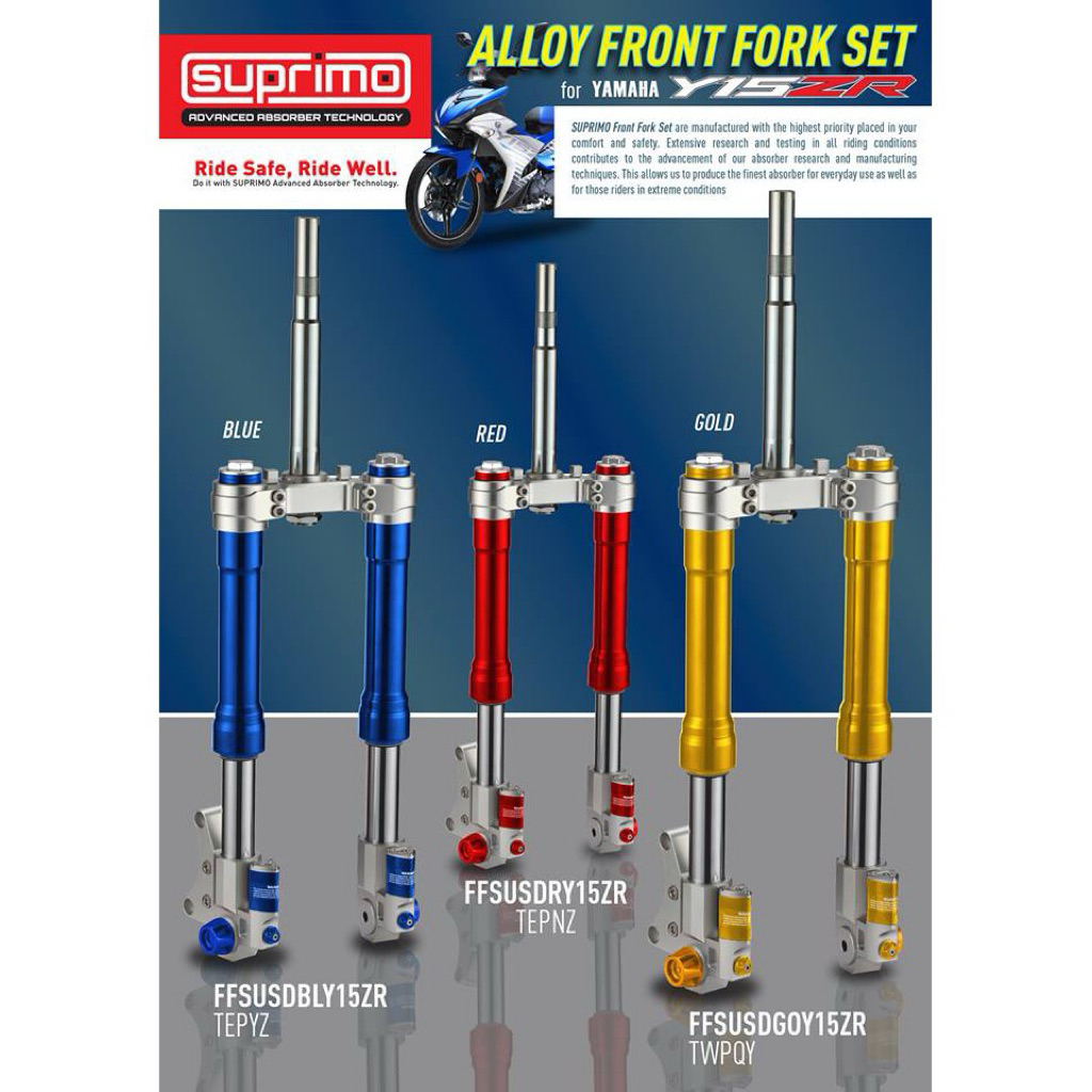 Tabung shock depan upside down cnc jupiter mx old,mx new,mx king suprimo racing malaysia