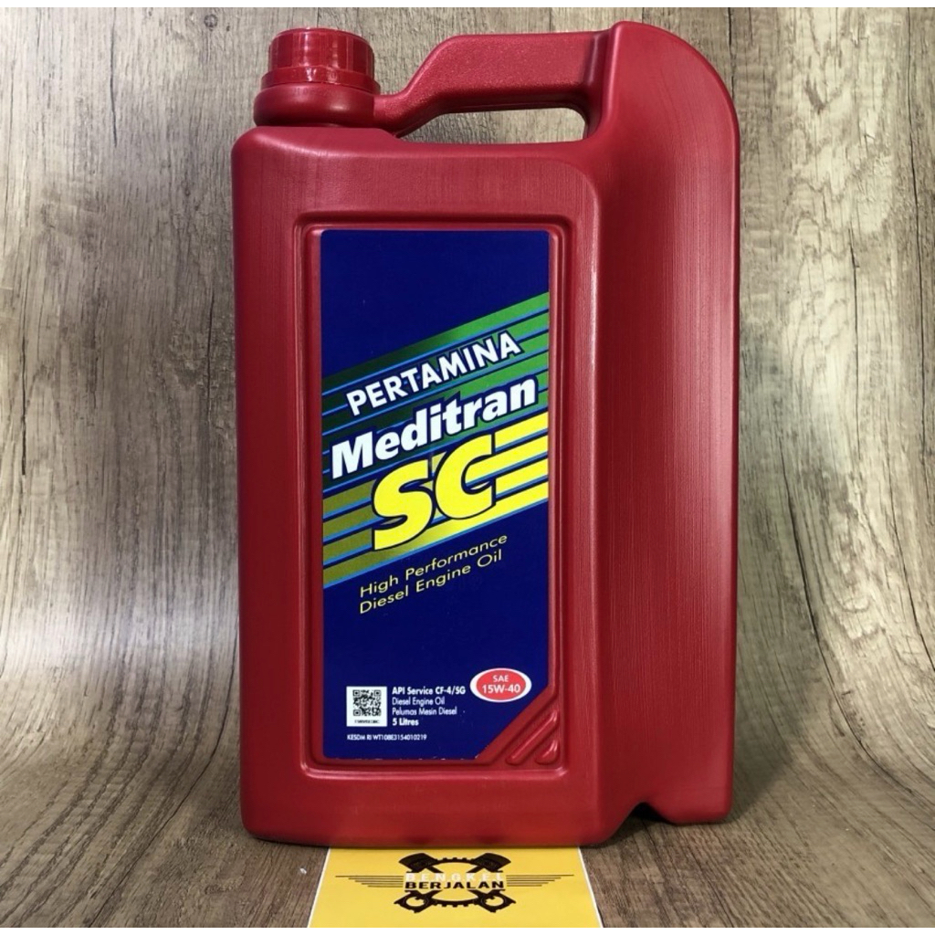 Oli Pertamina Meditran SC 15W-40 (Diesel) 5 Liter - Oli Mesin / Genset
