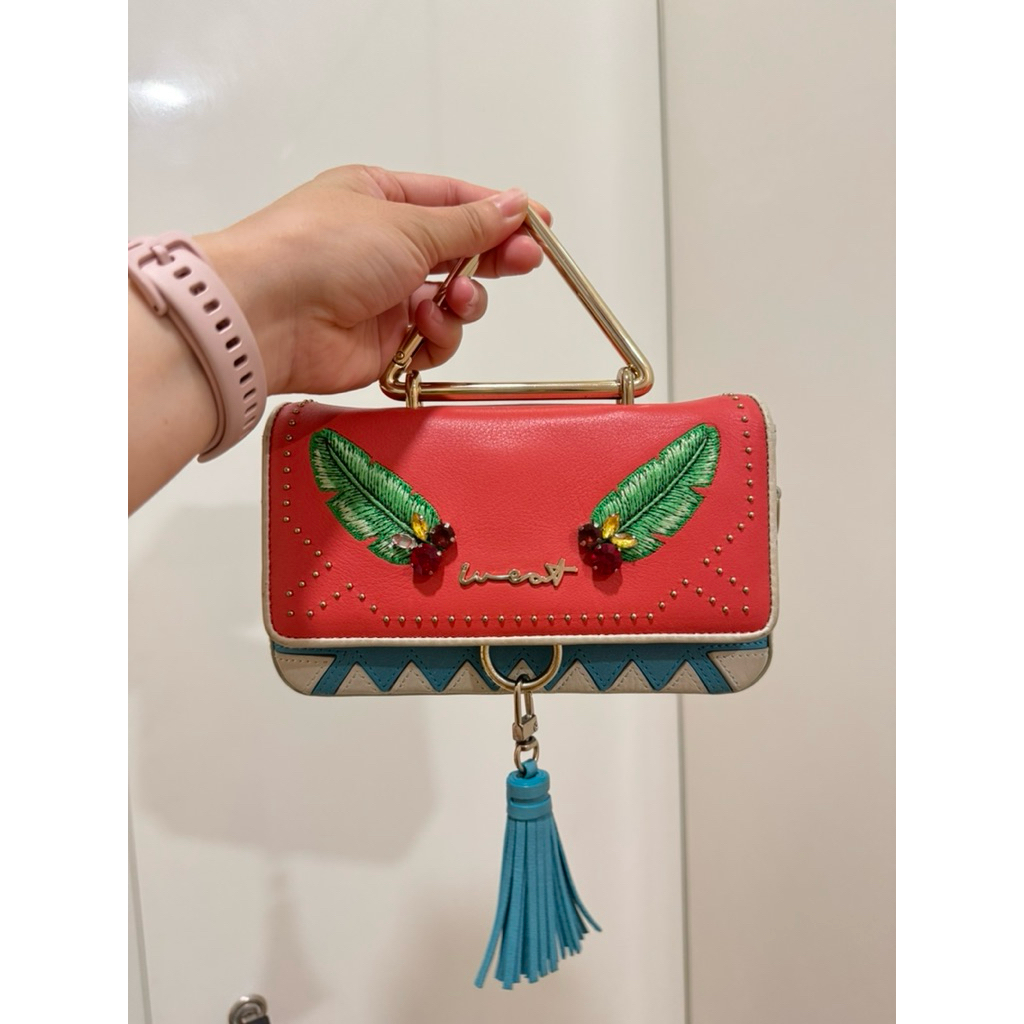 Preloved Tas Weat / We Ate Avocado Toast / Tas Manik Selempang Bekas Bagus Original Branded