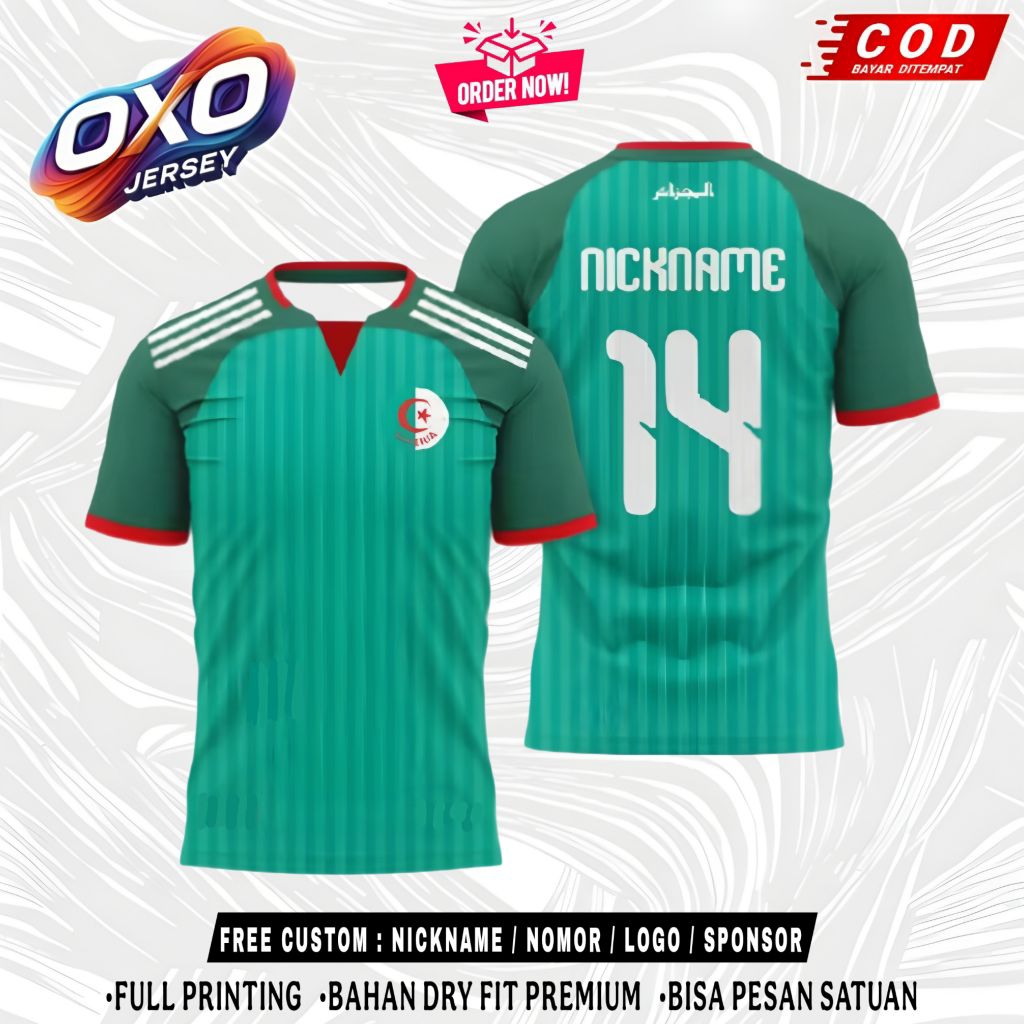 JERSEY BAJU ALGERIA PIALA DUNIA 2026 FREE NAMA & NOMOR