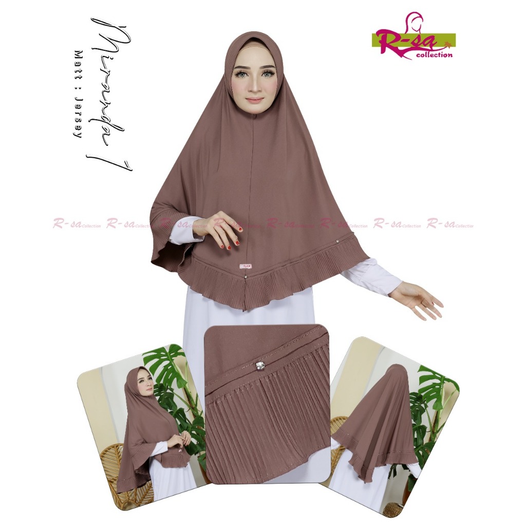 Hijab R-Sa Bergo - Jilbab Jumbo Bergo Jersey - R-Sa Miranda Jumbo