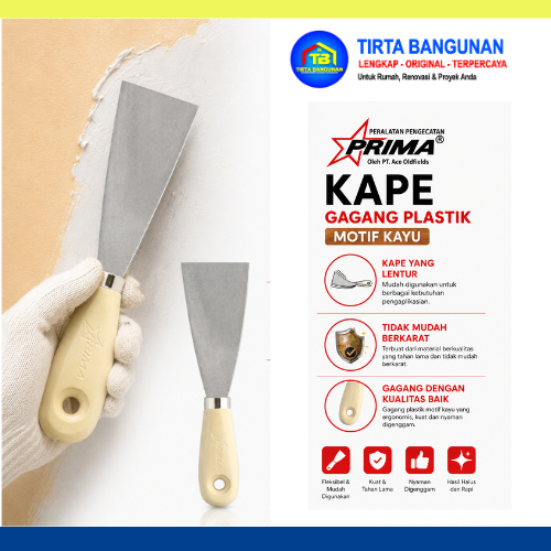 PRIMA Kape Gagang Plastik Alat Dempul Tembok Perata Dempul