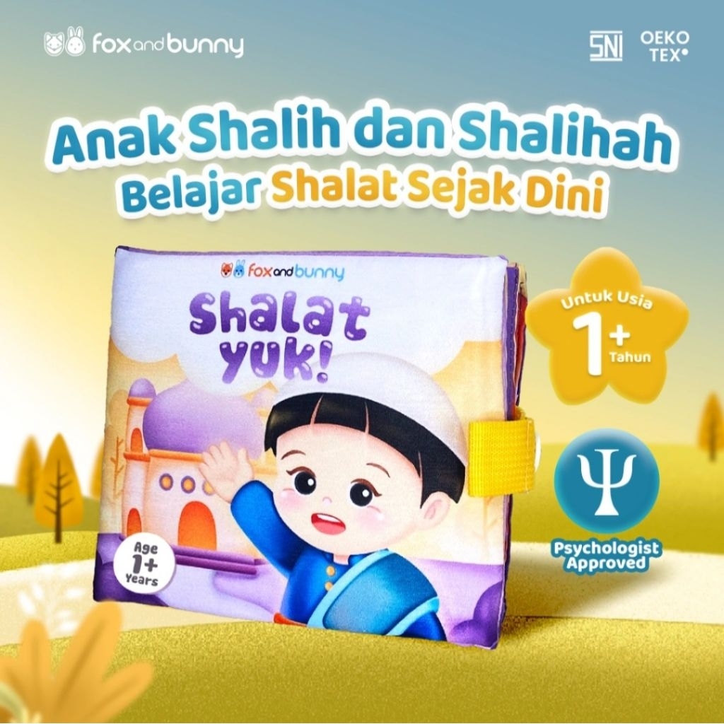 Foxandbunny - Shalat Yuk Fiqih Series Baby Book Islami Usia 1+ Tahun | Buku Edukasi Bayi Anak Islami