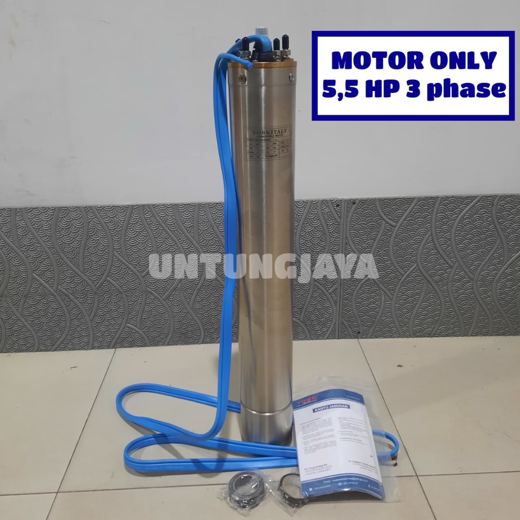 DINAMO MOTOR ONLY UNTUK POMPA YORK 4 SYK 8-25 5,5 HP 3 PHASE // MOTOR SAJA Untuk POMPA YORK 5,5HP 3P