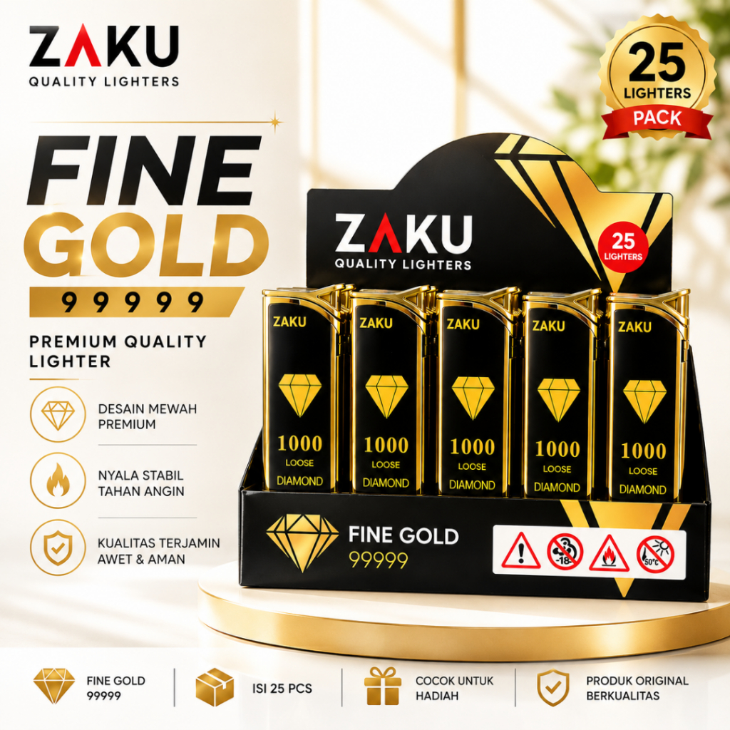 KOREK API GAS BARA ZAKU VARIAN GOLD PREMIUM