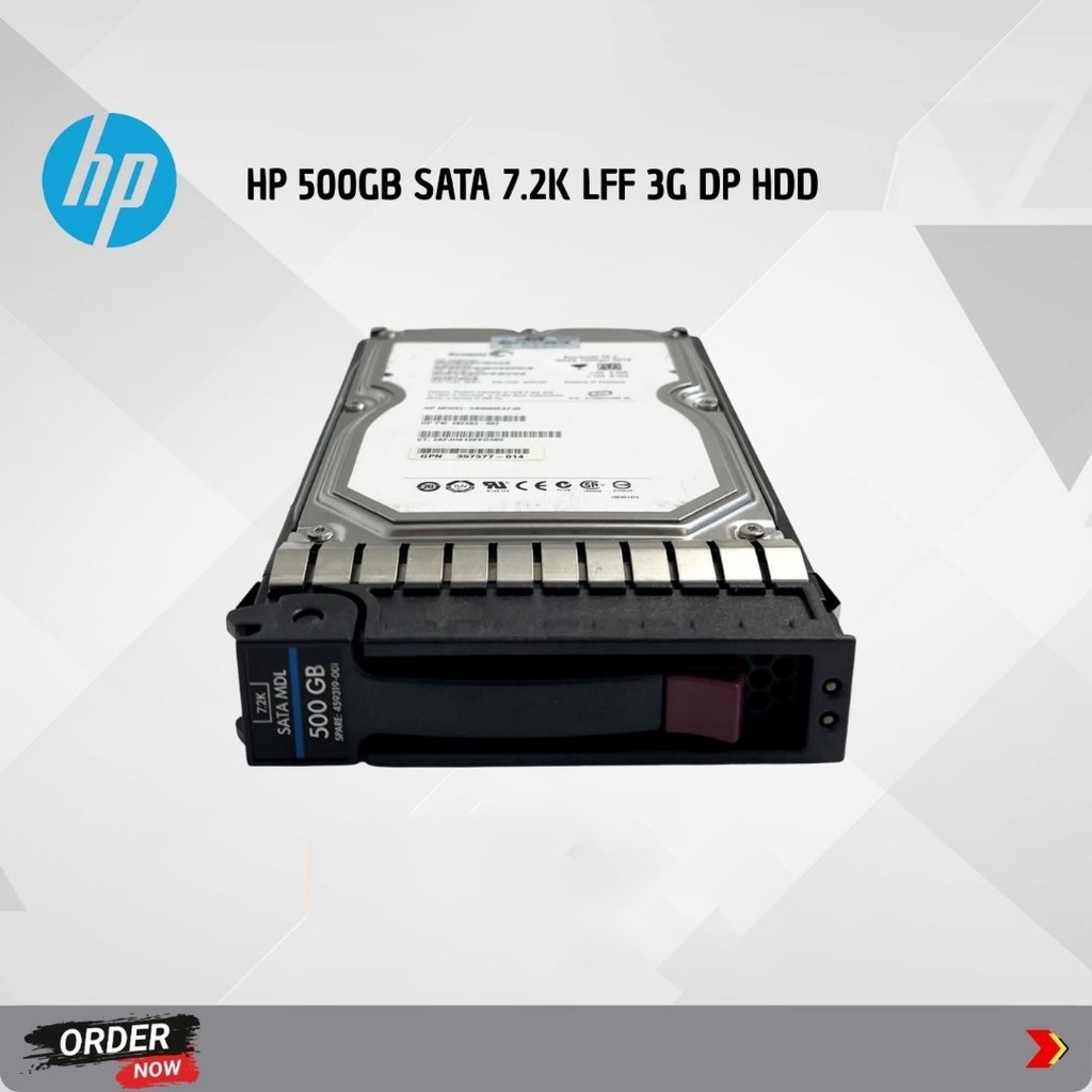 HP 500GB SATA 7.2K LFF 3G DP HDD