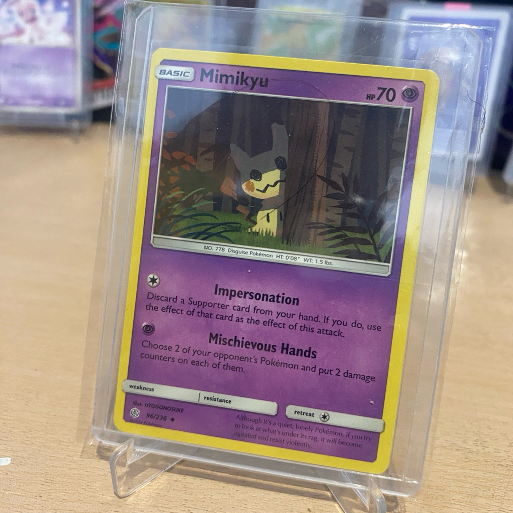 Mimikyu 96 /236 TCG Pokemon Cosmic Eclipe Bahasa English 2019