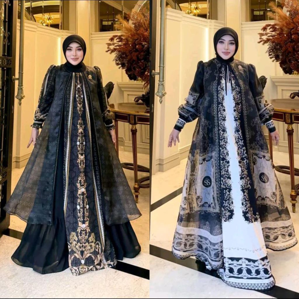 shellasaukka tanpa hijab dress organza