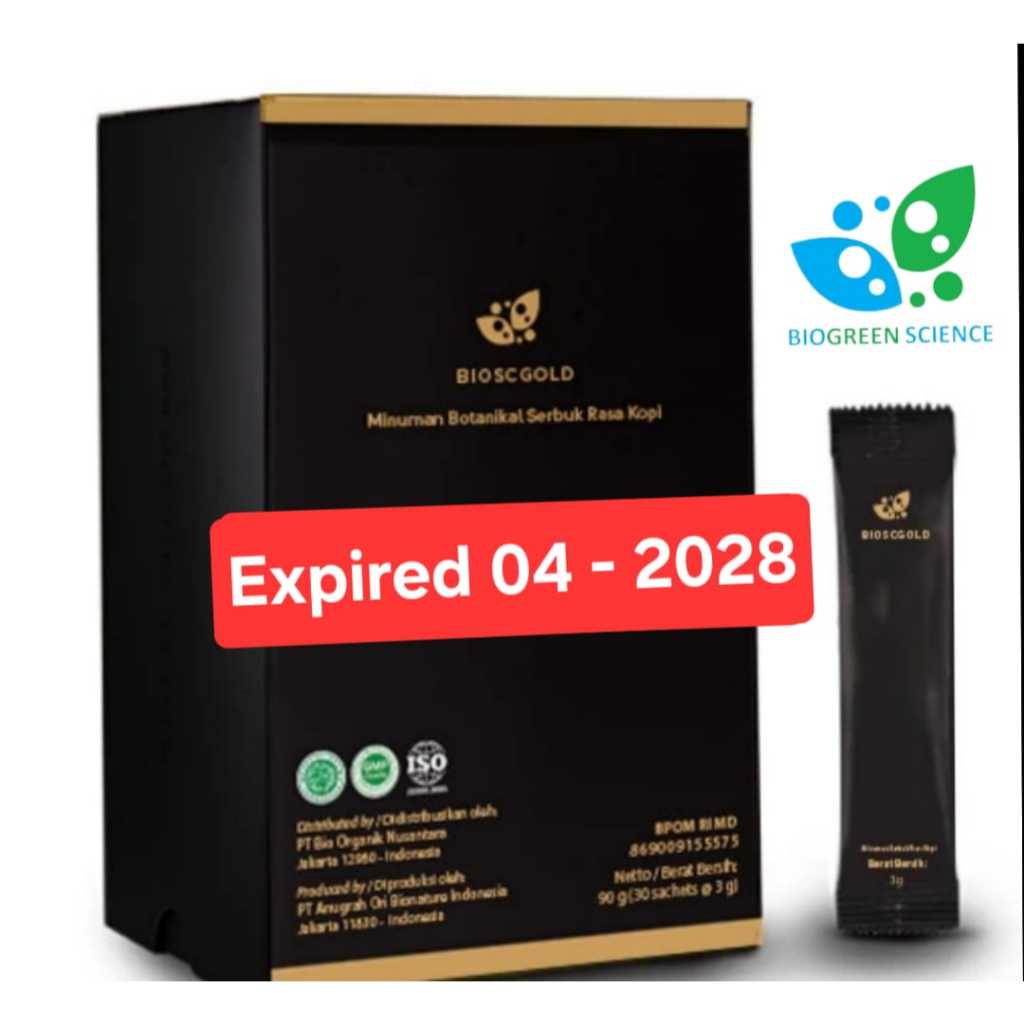 BIOOGLD BIO SC GOLD BIOGREEN SCIENCE BioScGold BiogreenScience Biogold Stemcell Suplemen Herbal