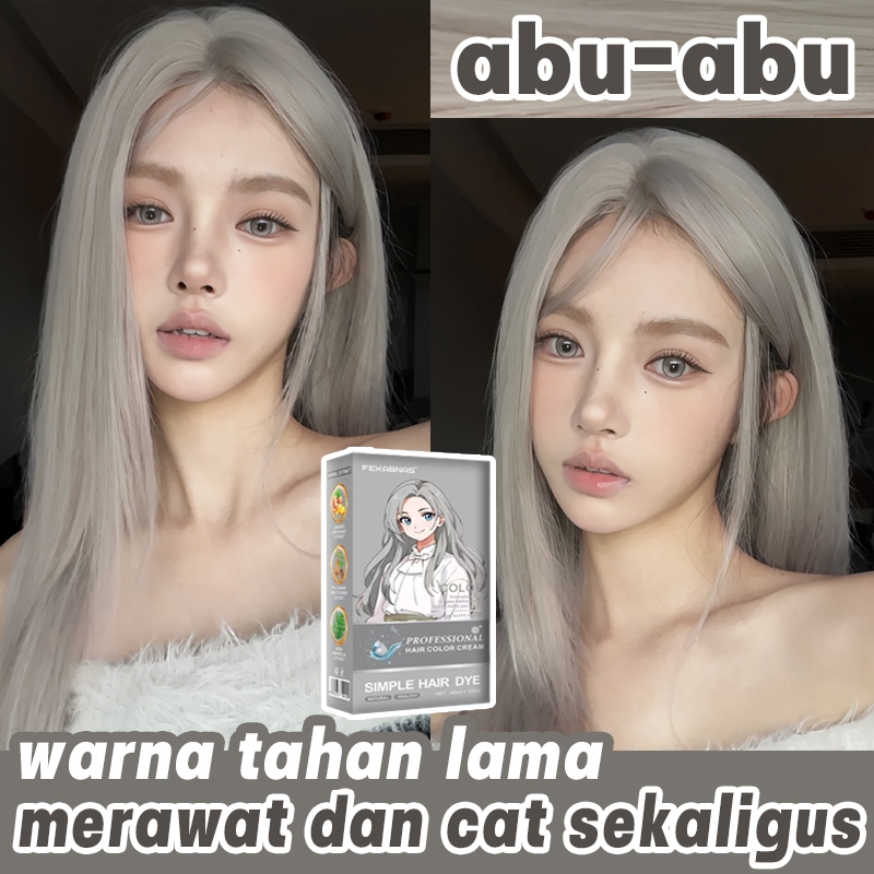 PROMO Hair Cream abu muda Murah 80% - Warna Favorit Seleb TikTok - Untuk Ombre Rambut - 200ml Limite