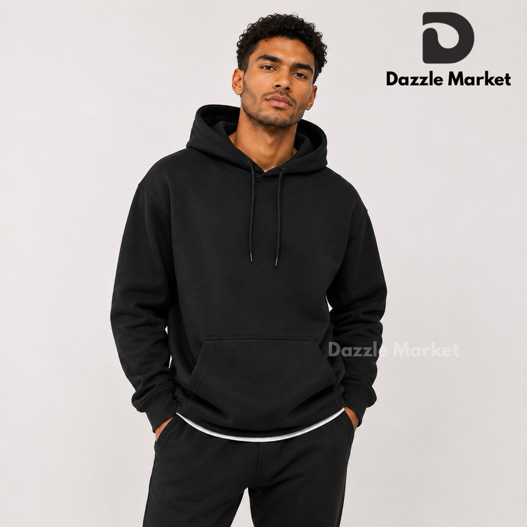 DAZZLE - Hoodie Polos Regular Fit | Sweater Polos Unisex Pria Wanita.