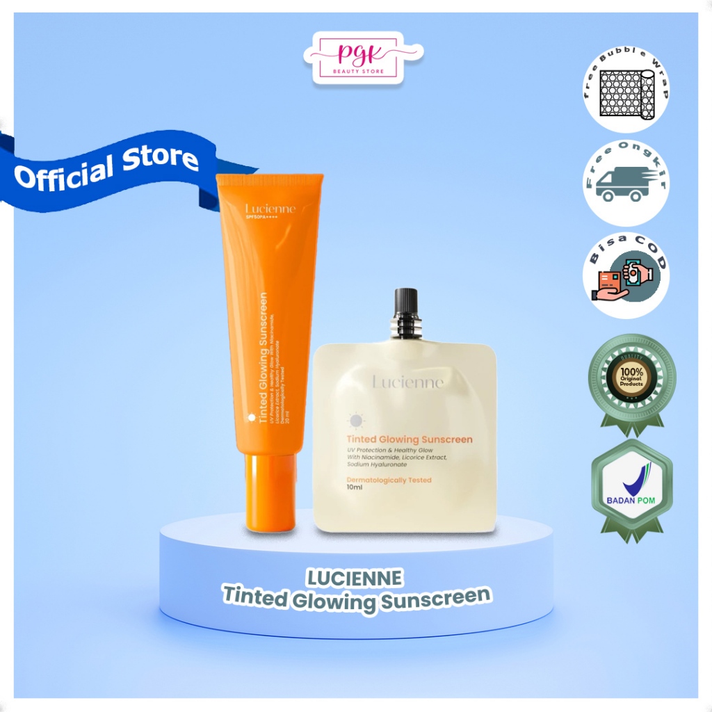 LUCIENNE SPF50 PA++++ Tinted Glowing Sunscreen