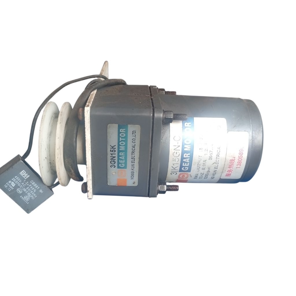 NGN15K gear motor 15w 1:15 ratio ac 220v bekas 3IK15GN dinamo gearbox set