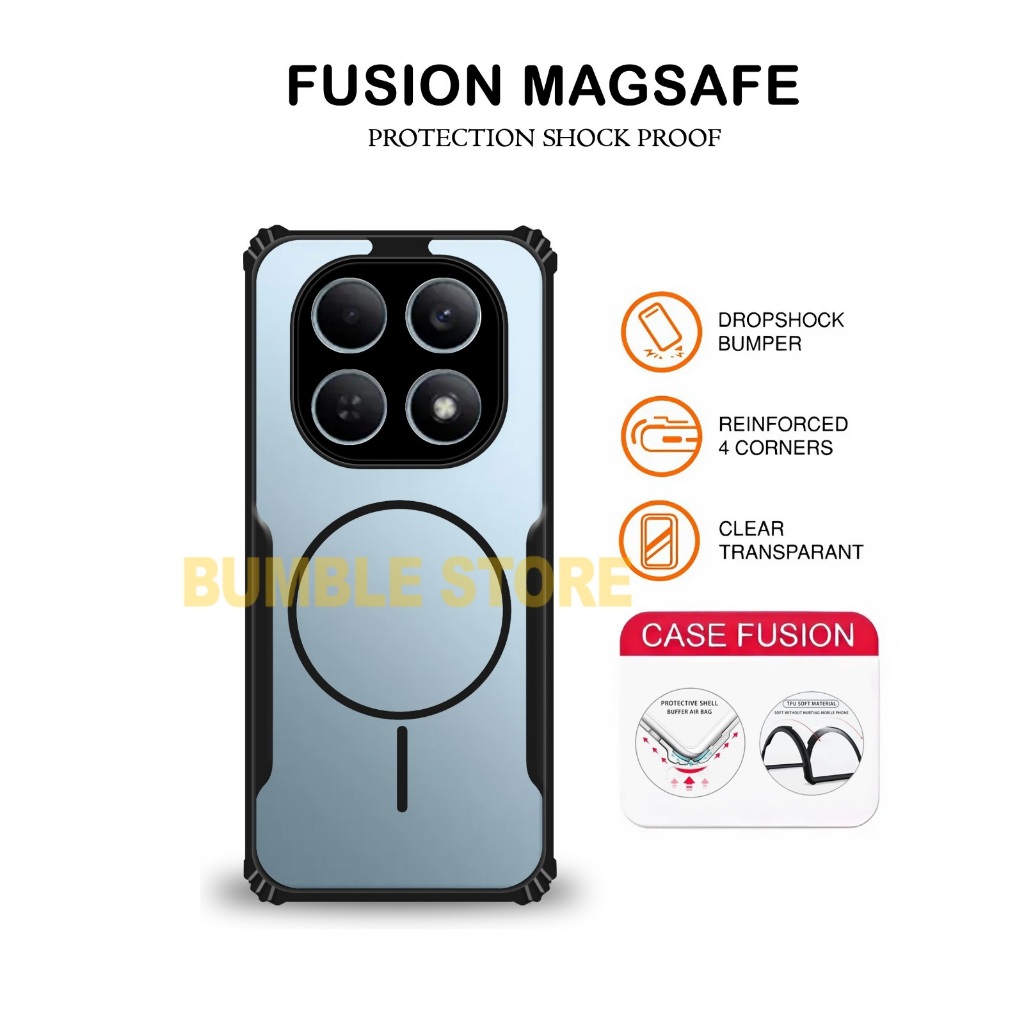Case Magsafe Redmi Note 15 4G Redmi Note 15 5G Redmi Note 15 Pro 5G Redmi Note 15 Pro Plus case Fusi